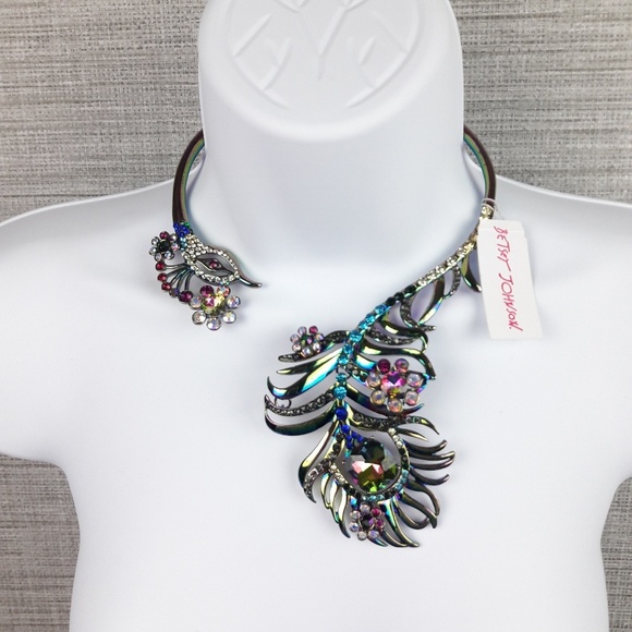Betsey Johnson Jewelry - Betsey Johnson Peacock Necklace NWT